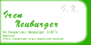 iren neuburger business card